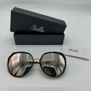 Abella Murphy Black-Gold Sunglasses, Polarized